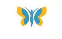 Kimberly Anise blue and yellow butterfly